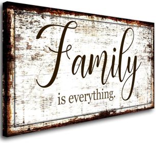 Family is Everything Wall Decor-Rustic Family Quote