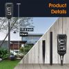 12 LEDs Solar Square Flame Light 6pcs Suitable For Outdoor; Yard; Corridor; Decoration