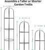 Metal Obelisk Trellis, Adjustable Heights Garden Trellis, Plant Assistant for Cucumbers, Rose, Tomato, Vines, Vegetables Trellis Cage