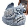 Cat Memorial Stone Or Resin Statue, Memorial Gift, For Cats Or Loss Of Cat Sympathy Gift