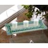 Dale Tiffany 16" x 5" Contemporary Glass Candle Lantern Holder, Blue