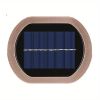 2 LEDs Solar Wall Light UP And Down Illuminate Outdoor Sunlight Sensor Lamp Waterproof Modern Nordic Style Decor For Home Garden Porch (Warm White