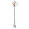 Wind Spinner with LED Light for Garden and Backyard, Bronze