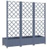 Garden Planter with Trellis Blue Gray 47.2"x15.7"x47.8" PP