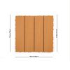 Plastic interlocking deck tiles, 44 pack terrace deck tiles, 12 "x12" square waterproof outdoor all weather use