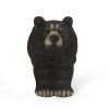 MGO BEAR BENCH, Concrete Outdoor Bench, Outdoor Bench, Matte Black + Black
