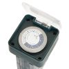 Hyper Tough Six Outlet 3-Prong Grounded Stake Timer, 10.3 Inches Tall