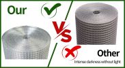 48inx100ft 1/2 in 19 Gauge Hardware Cloth Welded Cage Wire Chicken Fence mesh Rolls Square Chicken Wire Netting Raised Garden Rabbit Fence Snake Fenci