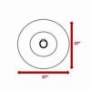 12" H x 37" W Outdoor Fire Pit Table