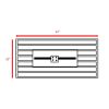 25" H x 42" W Steel Outdoor Fire Pit Table with Lid