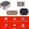 2 LEDs Solar Wall Light UP And Down Illuminate Outdoor Sunlight Sensor Lamp Waterproof Modern Nordic Style Decor For Home Garden Porch (Warm White