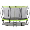 New Design 14FT Trampoline for Kids with Upgraded Arc Composite Pole and Safety Enclosure Net, Ladder and 8 Wind Stakes