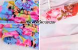 2 Pack Pleated Swimming Cap Long Hair Cloth Febric Swim Caps Bathing Cap, Multicolor Heart