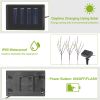 Tree Branch Leaf Shape Lamp IP65 Waterproof 3 PCS 60 LED Solar Garden Lights
