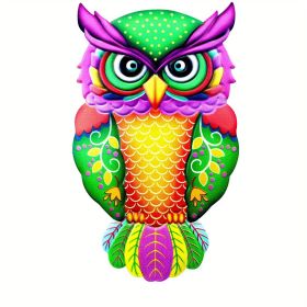 Metal Owl Wall Decor, Outside Garden Decoration, Yard Art Outdoor Patio Fence (Style: Model D)