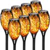 Solar Outdoor Lights, 12LED Solar Torch Lights With Flickering Flame