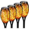 Solar Outdoor Lights, 12LED Solar Torch Lights With Flickering Flame