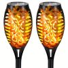 Solar Outdoor Lights, 12LED Solar Torch Lights With Flickering Flame