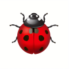 1pc/6pcs, Metal Ladybugs Wall Decor, Metal Ladybugs Hanging Decor