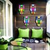 Metal Owl Wall Decor, Outside Decoration, Yard Art  Patio Fence Lawn Ornament