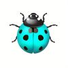 1pc/6pcs, Metal Ladybugs Wall Decor, Metal Ladybugs Hanging Decor