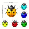 1pc/6pcs, Metal Ladybugs Wall Decor, Metal Ladybugs Hanging Decor