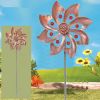 Wind Spinner With Garden Stake; Kinetic Wind Spinners Outdoor Garden Stake For Yard And Garden