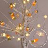 Bunny String Lights Battery Operated; Rabbit Lights For Bedroom Birthday Easter Decorations Crab Decor; 1 Roll Of Easter Decor