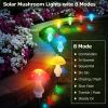 Solar Mushroom Light; Multi-Color Changing LED Outdoor