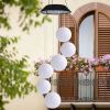 Yard Decor Lights; Solar Butterfly Chimes