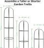 Obelisk Trellis for Climbing Plants Outdoor 165cm Rose Bush Sqaure Trellis for Pots Rustproof Metal for Vines