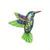1pc/4pcs, Metal Hummingbird Wall Art Decor, Metal Birds Outdoor
