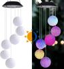 Yard Decor Lights; Solar Butterfly Chimes