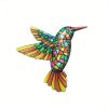 1pc/4pcs, Metal Hummingbird Wall Art Decor, Metal Birds Outdoor