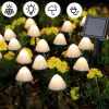 LED Outdoor Solar Garden Lights Waterproof Mushroom String Lawn Lamps Cute Fairy Light