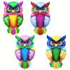 Metal Owl Wall Decor, Outside Decoration, Yard Art  Patio Fence Lawn Ornament