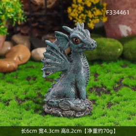 Mini Fairy Garden Landscape Ornaments Gnomes Dwarf Fairy Dragon (Color: F334461)