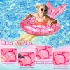 Inflatable Mermaid Swimming Rings; Portable Cartoon PVC Floats Pool Party