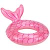 Inflatable Mermaid Swimming Rings; Portable Cartoon PVC Floats Pool Party