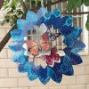 3D Kinetic Stainless Steel Wind Spinner Hanging Decoration Mandala Butterfly