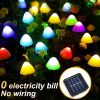 LED Outdoor Solar Garden Lights Waterproof Mushroom String Lawn Lamps Cute Fairy Light