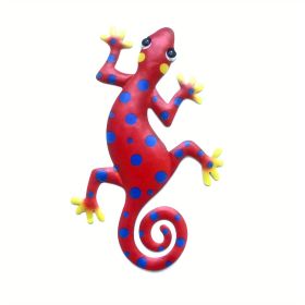 Metal Gecko Wall Art Decor, Garden Lawn Decor (Style: Model C)