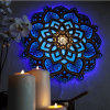 Mandala Wooden Decorative Wall Decor  LED Light
