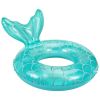 Inflatable Mermaid Swimming Rings; Portable Cartoon PVC Floats Pool Party